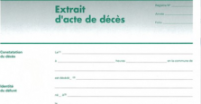 acte de décès acte de décès