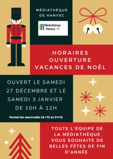 horaires bibli vac No&euml;l