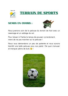 affiche terrain foot